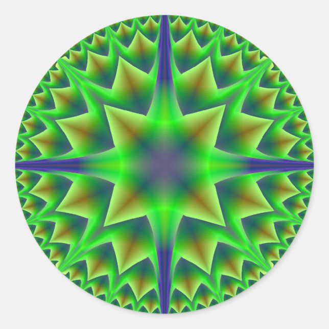 Green Star Stickers (Front)