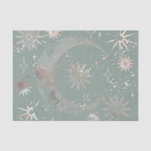 Green Starburst  Tissue Paper