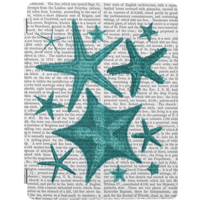 Green Starfish Collection 2 iPad Air Cover (Front)