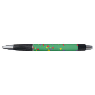 Green Stars Pattern Pen
