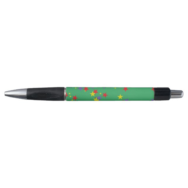 Green Stars Pattern Pen (Front)