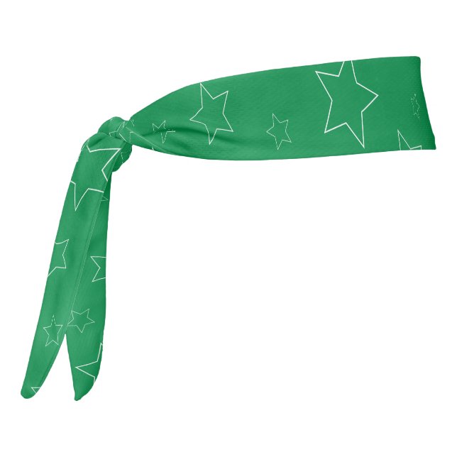 Green Stars Scarf Headband (Rotate 270)