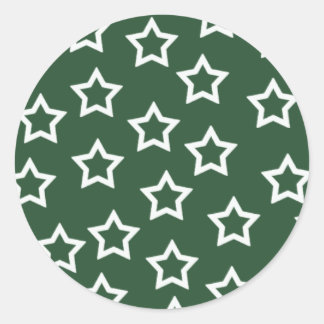 Green Stars Stickers