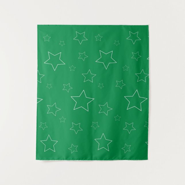 Green Stars Tapestry (Front)