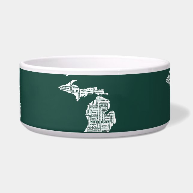 Green State of Michigan Cities Bowl (Front)