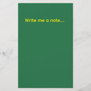 Green Stationery