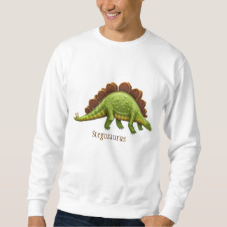 Green Stegosaurus Dinosaur Adult Sweatshirt