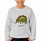 Green Stegosaurus Dinosaur Kids Sweatshirt