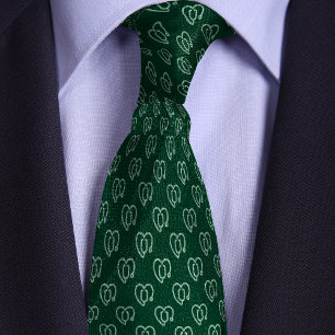 Green Stethoscope Doctors Neck Tie