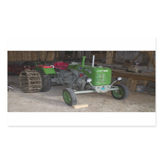 Green Steyr Tractor KL I Rectangular Sticker