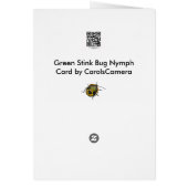 Green Stink Bug Nymph Coordinating Items Cards (Back)