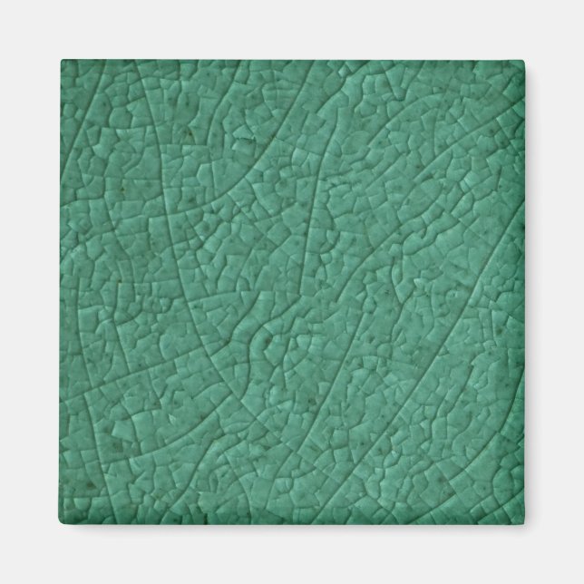 Green stone cracks magnet (Front)