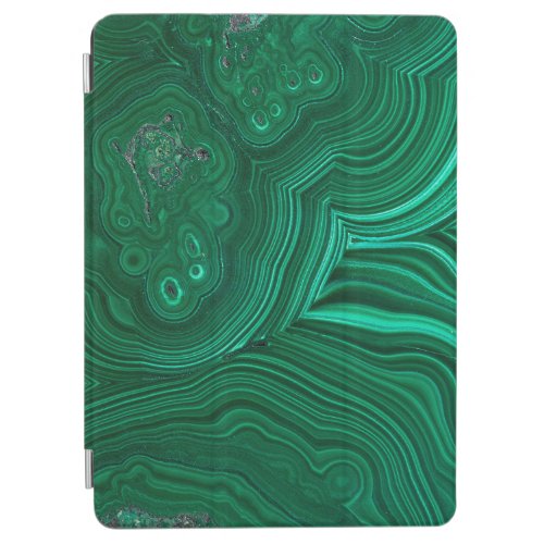 Green stone slice malachite iPad air cover