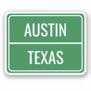Green Street Sign Custom Sticker