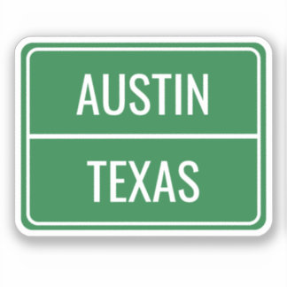 Green Street Sign Custom Sticker