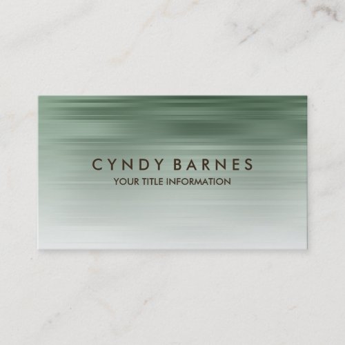 Green Stripe Business Card