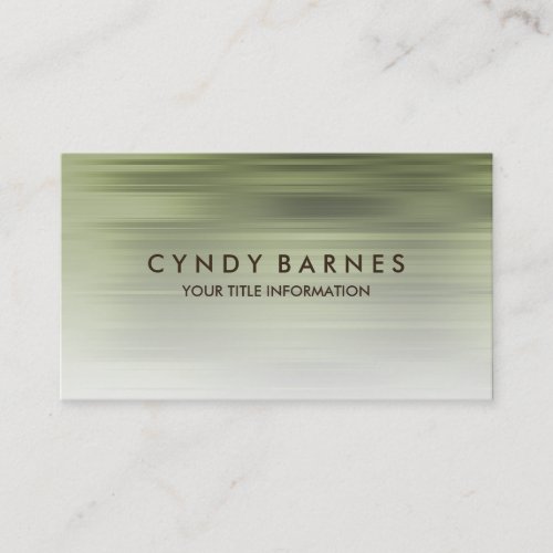 Green Stripe Business Card