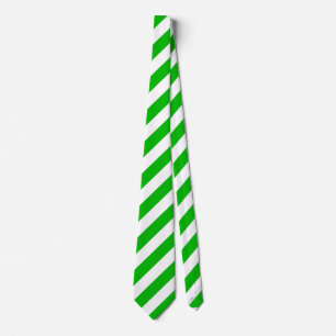 Green Stripe gift for men, christmas gift Neck Tie