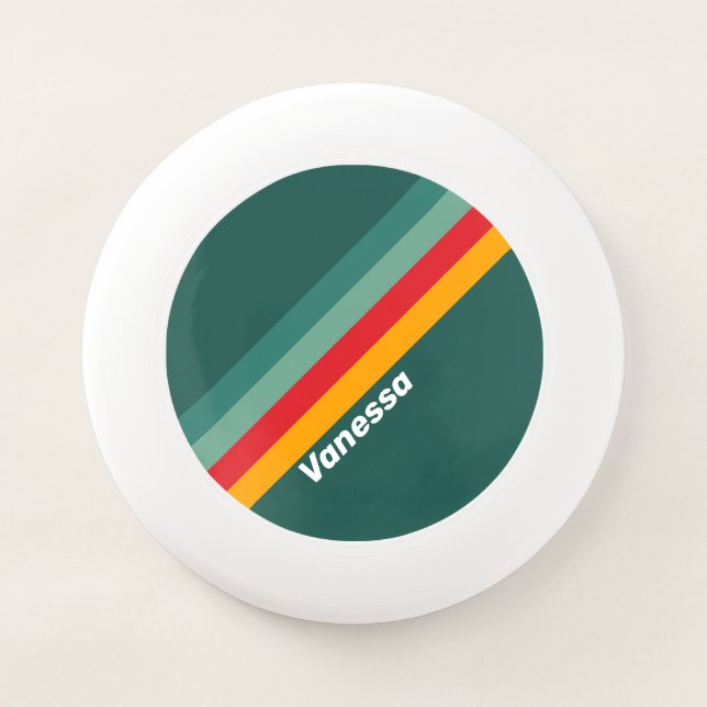 Green Stripe with Name Wham-O Frisbee (Front)