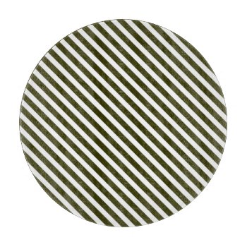Green Striped Cutting Board by EnduringMoments at Zazzle