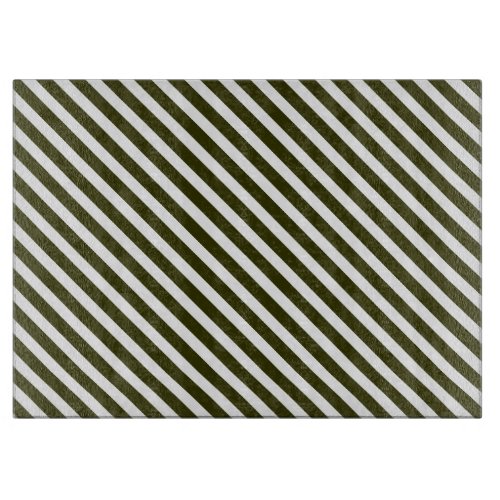 Green Striped Cutting Board