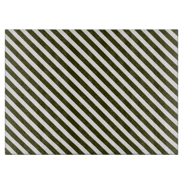 Green Striped Cutting Board (Front)