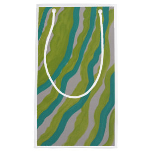Green-Striped Gift Bag