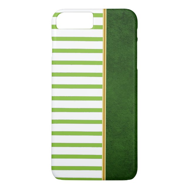 Green Striped iPhone 7 Case (Back)