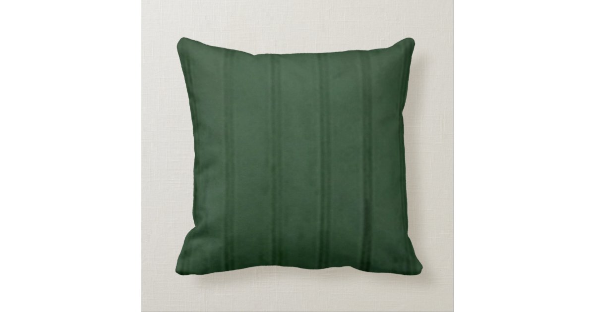 Green Striped Pillow