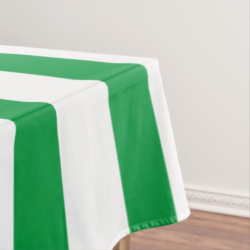 Green Striped  Tablecloth