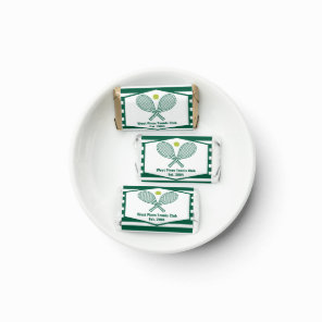 Green Striped Tennis Custom Country Club Hershey's Miniatures