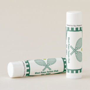Green Striped Tennis Custom Country Club Lip Balm