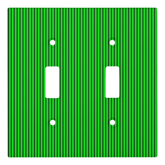 Green Striped texture Light Switch Cover (Front)