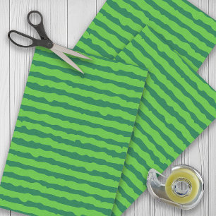 Green Striped Watermelon Tissue Paper