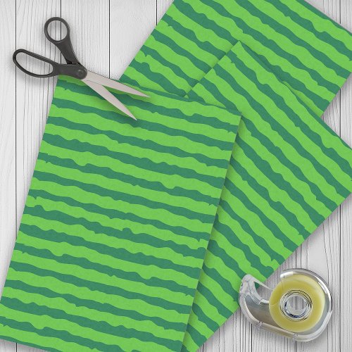 Green Striped Watermelon  Tissue Paper