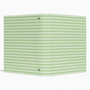 Green Stripes 3 Ring Binder