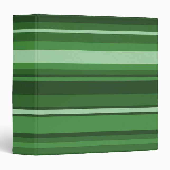 Green stripes 3 ring binder (Front/Spine)