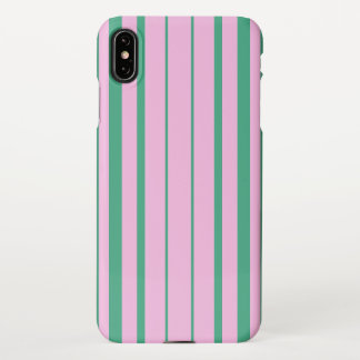 Green Stripes and Soft Pink iPhone XS Max Case