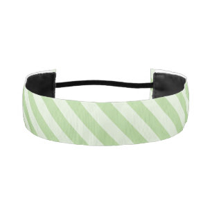Green Stripes Athletic Headband
