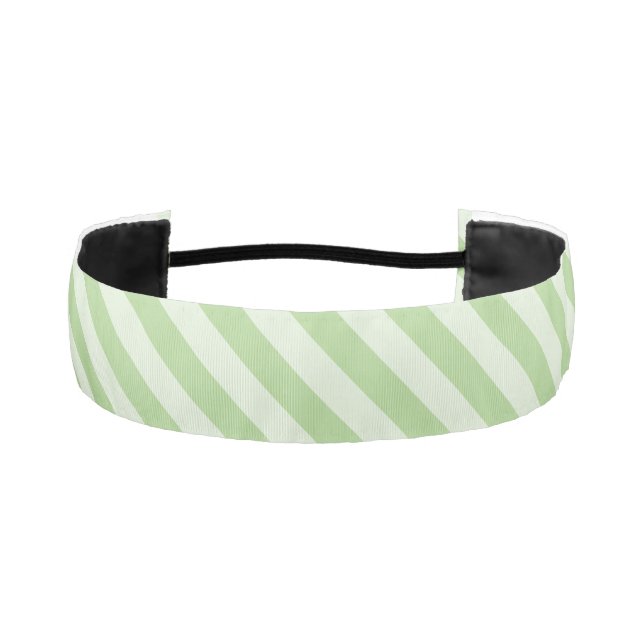 Green Stripes Athletic Headband (Front)