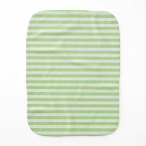Green Stripes Baby Burp Cloth