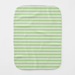 Green Stripes Baby Burp Cloth