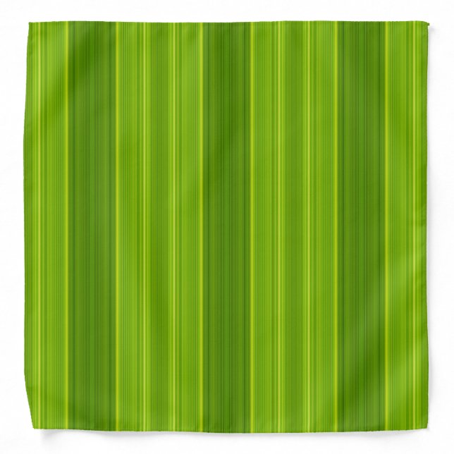 Green Stripes Bandana (Front)