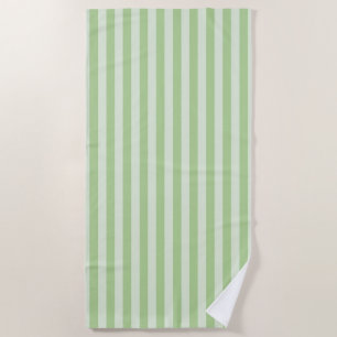 Green Stripes Beach Towel