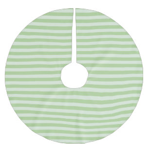 Green Stripes Brushed Polyester Tree Skirt