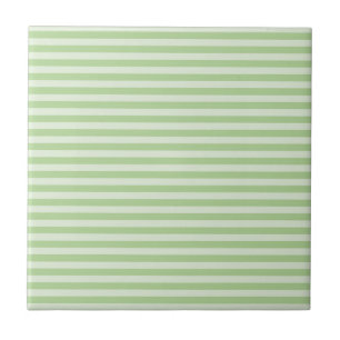 Green Stripes Ceramic Tile