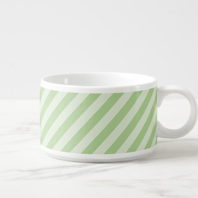 Green Stripes Chili Bowl (Left)