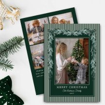 Green Stripes Christmas Garlands Five Photo