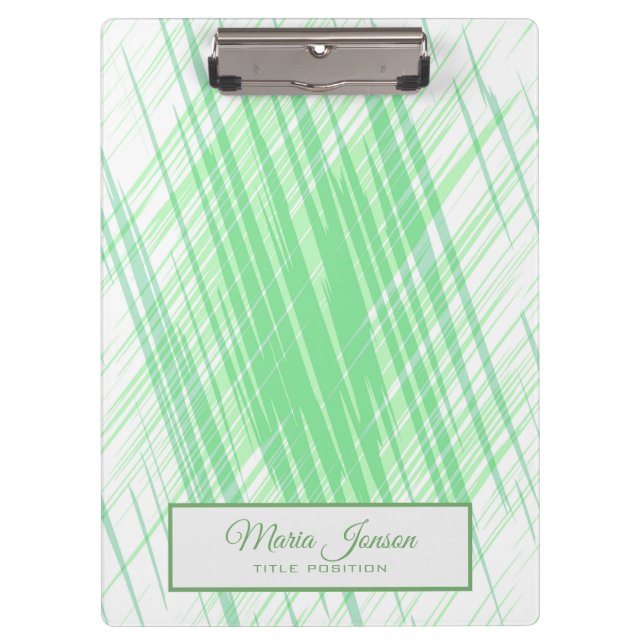 Green Stripes Clipboard (Front)