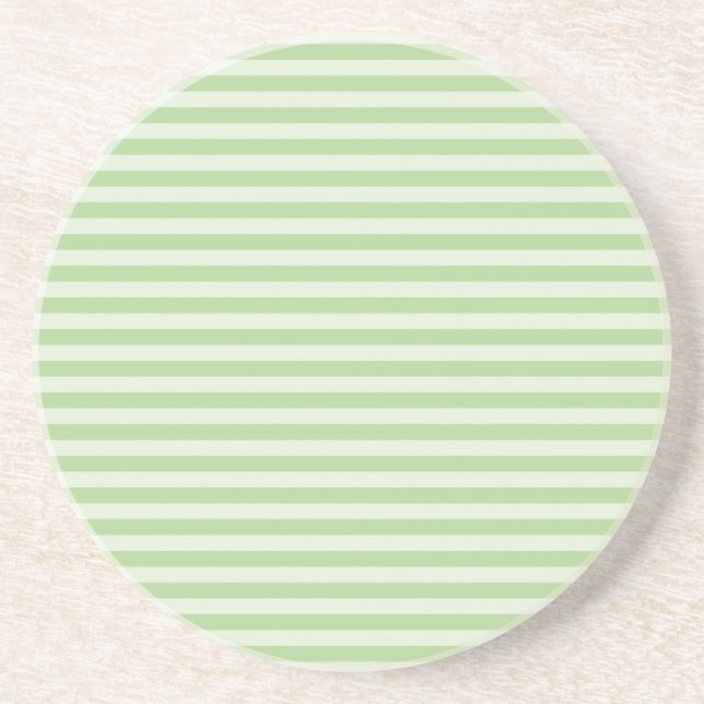 Green Stripes Coaster (Front)
